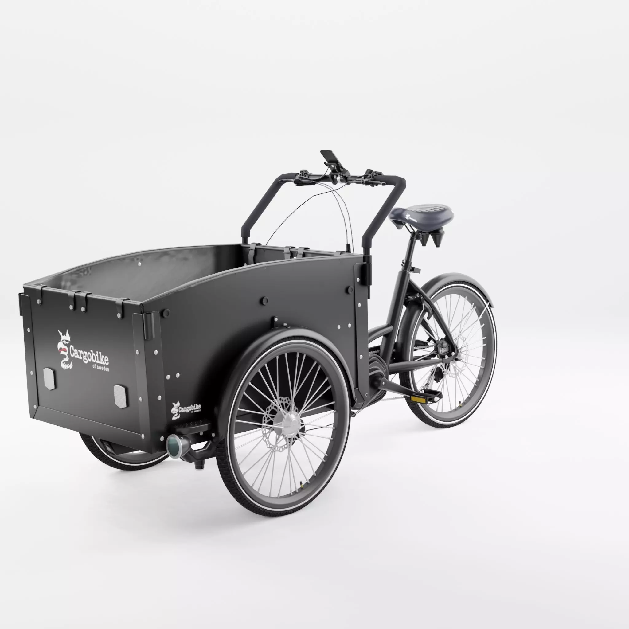 3D Model of Cargobike DeLight Low-poly 3D model