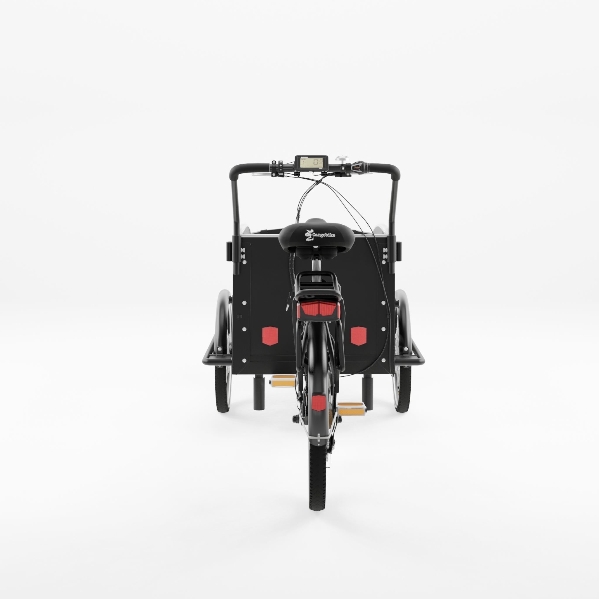 3D Model of Cargobike Classic Dog Low-poly 3D model_3