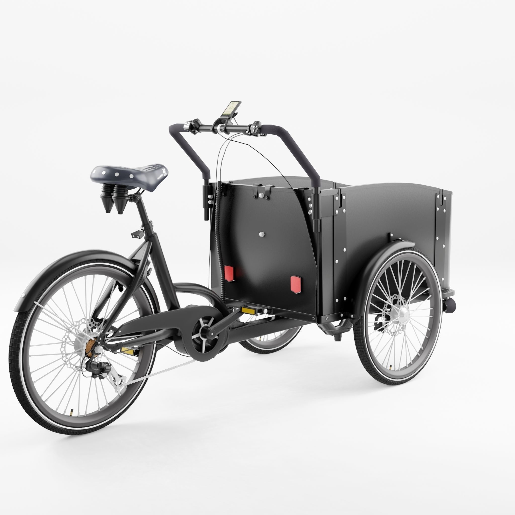 3D Model of Cargobike DeLight Dog Low-poly 3D model_3
