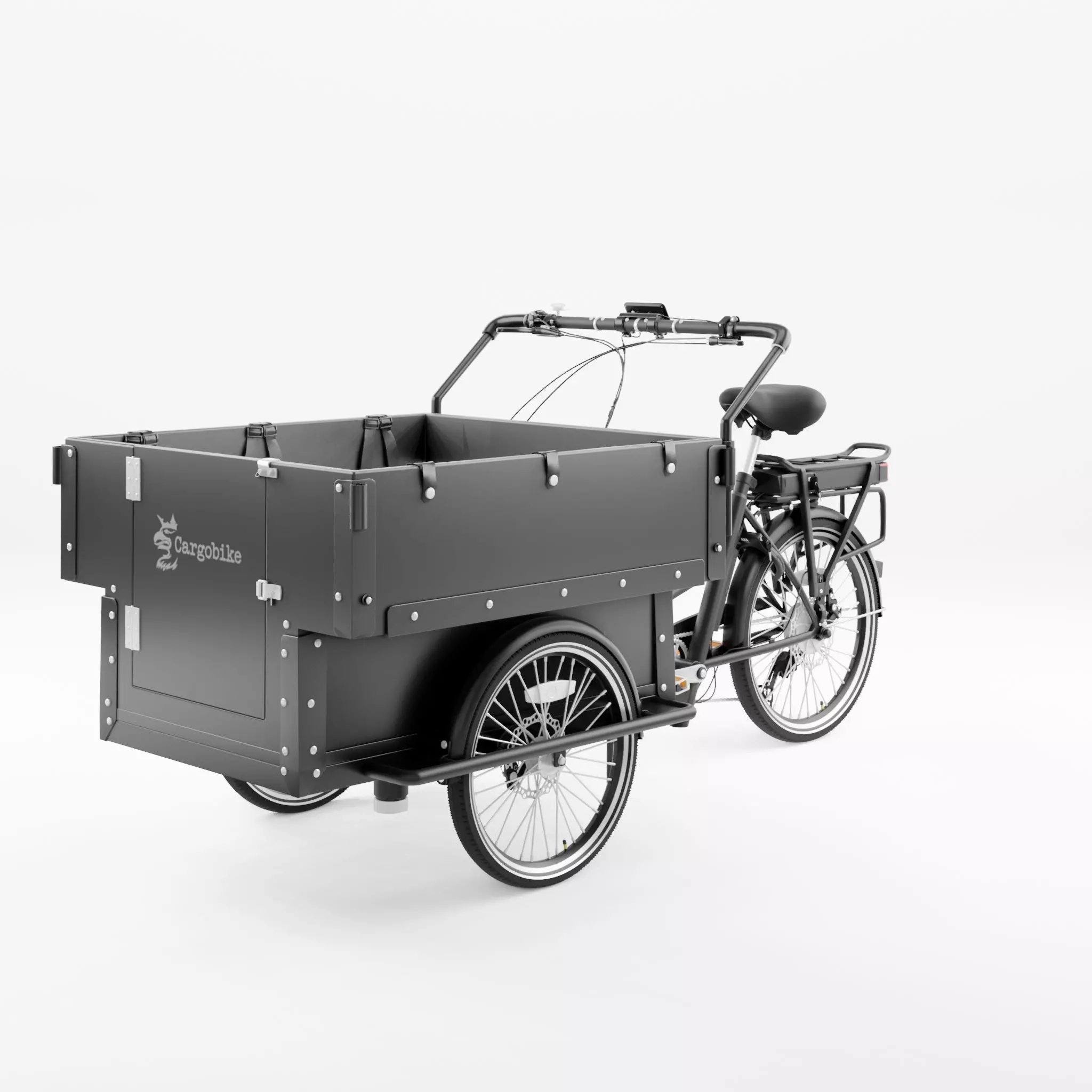 3D Model of Cargobike Kindergarden Low-poly 3D model_0