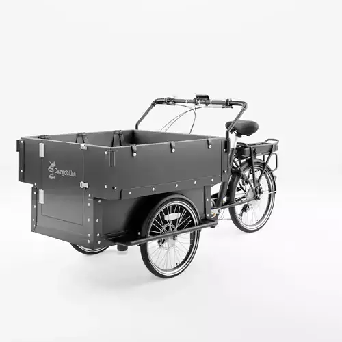 3D Model of Cargobike Kindergarden Low-poly 3D model