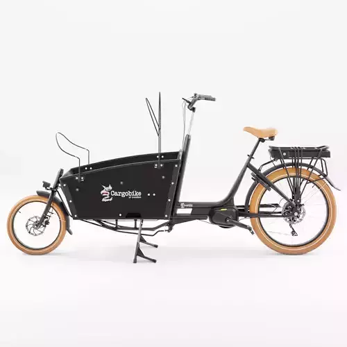 3D Model of Cargobike Long Lite Electric Low-poly 3D model