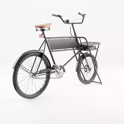 3D Model of Cargobike Butcher Low-poly 3D model