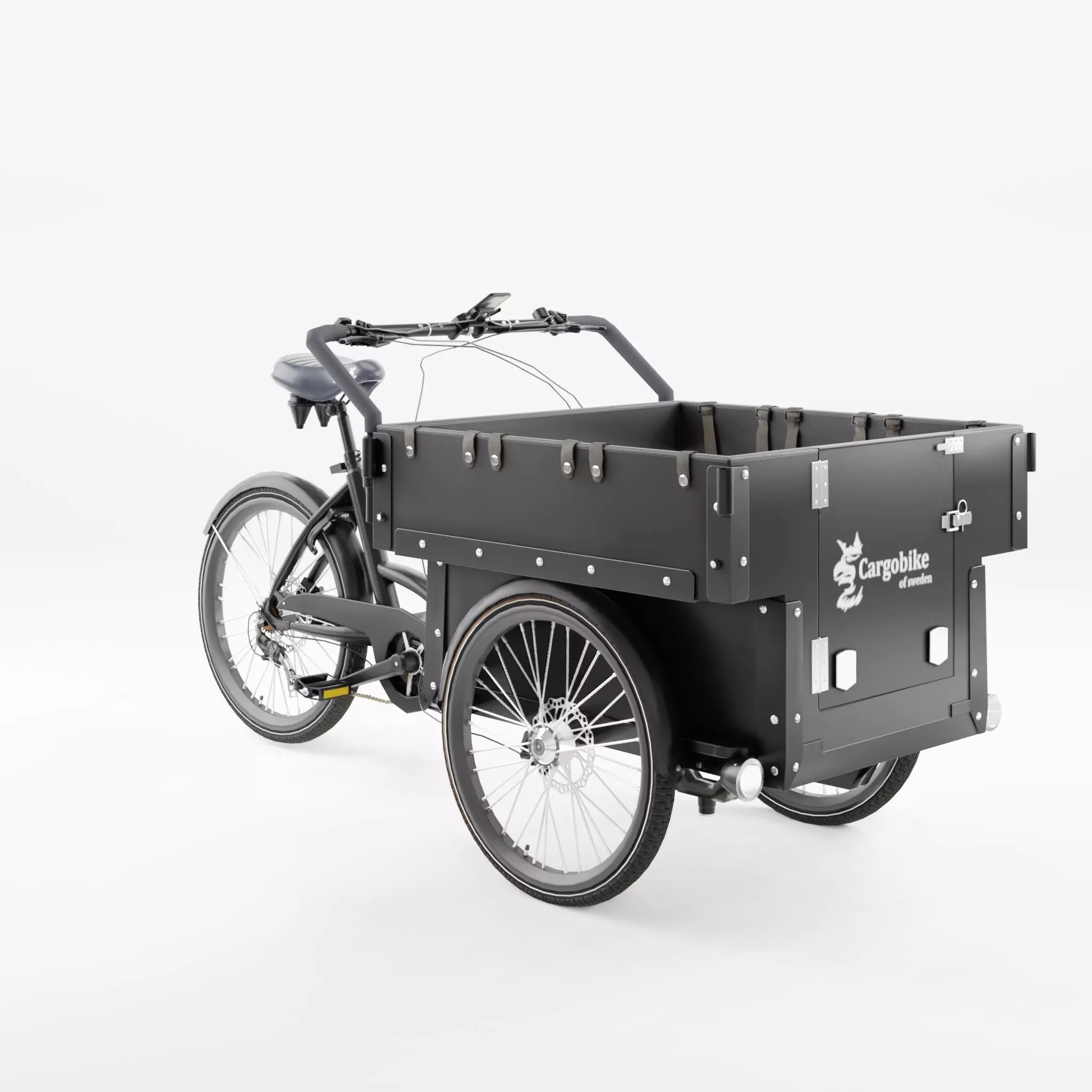 3D Model of Cargobike DeLight Kindergarden Low-poly 3D model_0