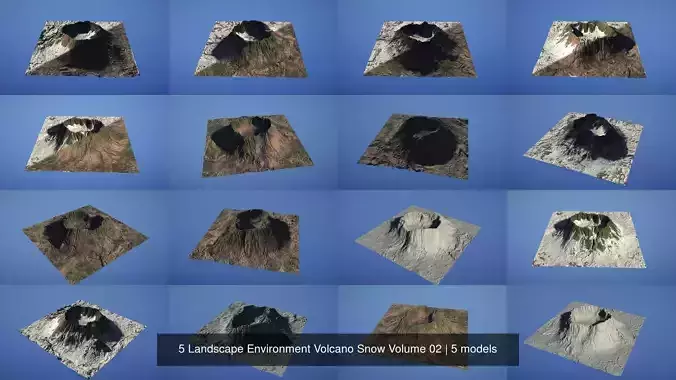 5 Landscape Environment Volcano Snow Volume 02