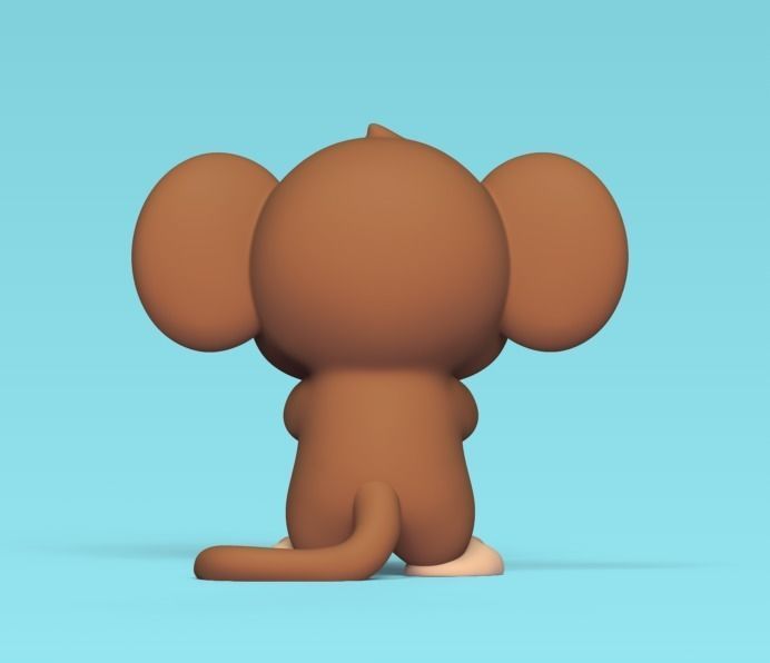 Monkey Banana 3D print model_3