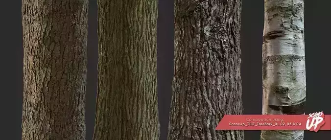 Tree Bark Pack 01 - Stonelake3D 