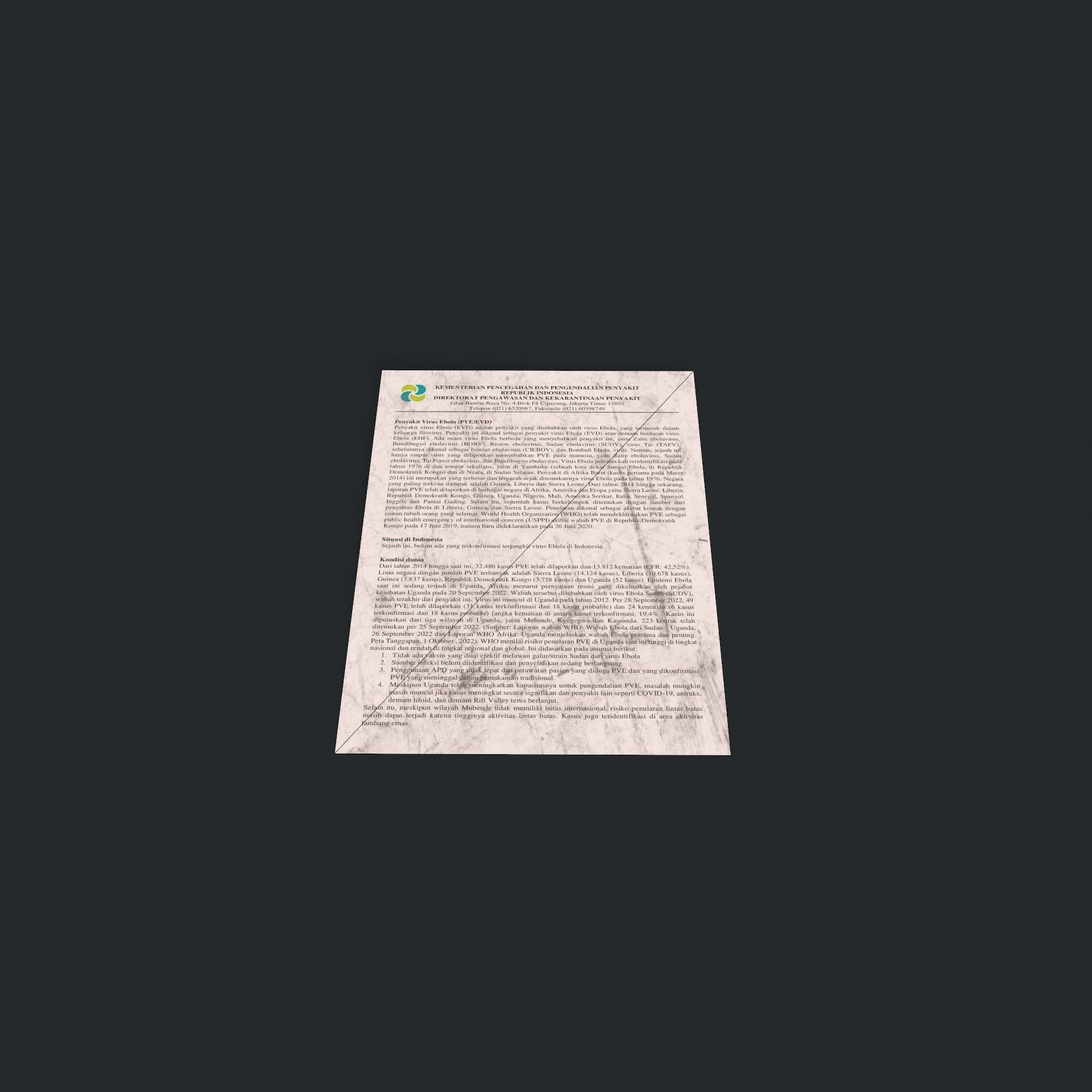 Crumpled paper Low-poly 3D model_4