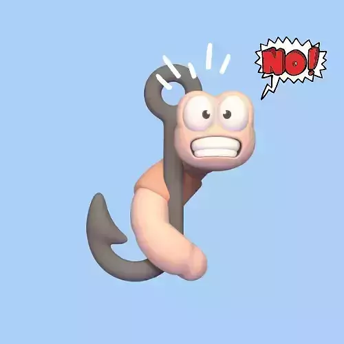 Worm on Hook