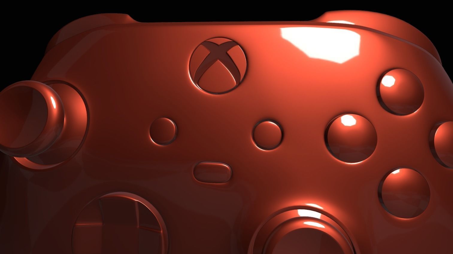 XBOX Series S-X Gamepad Low-poly 3D model_13