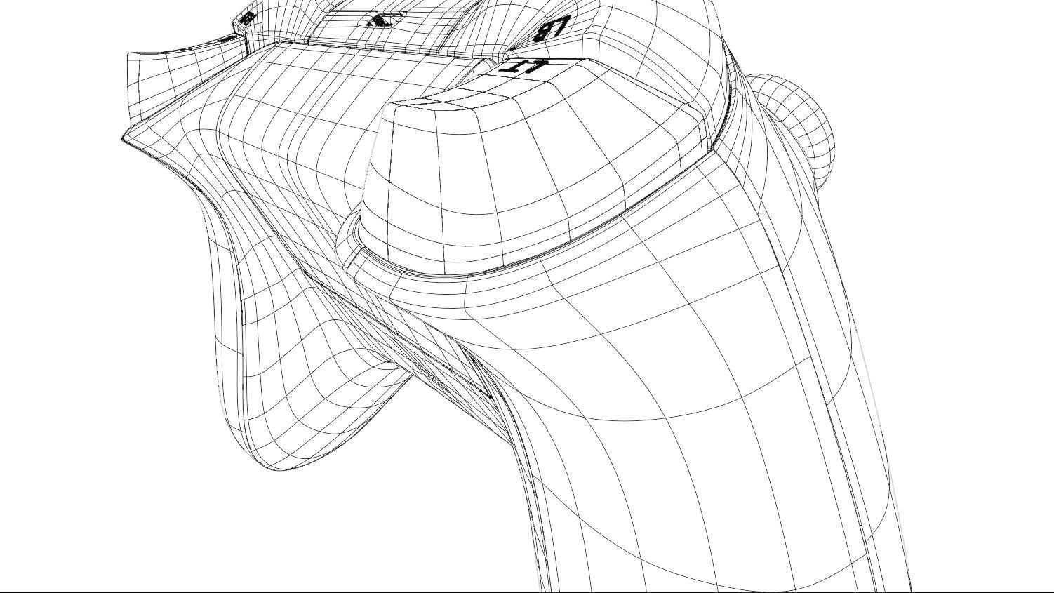 XBOX Series S-X Gamepad Low-poly 3D model_16