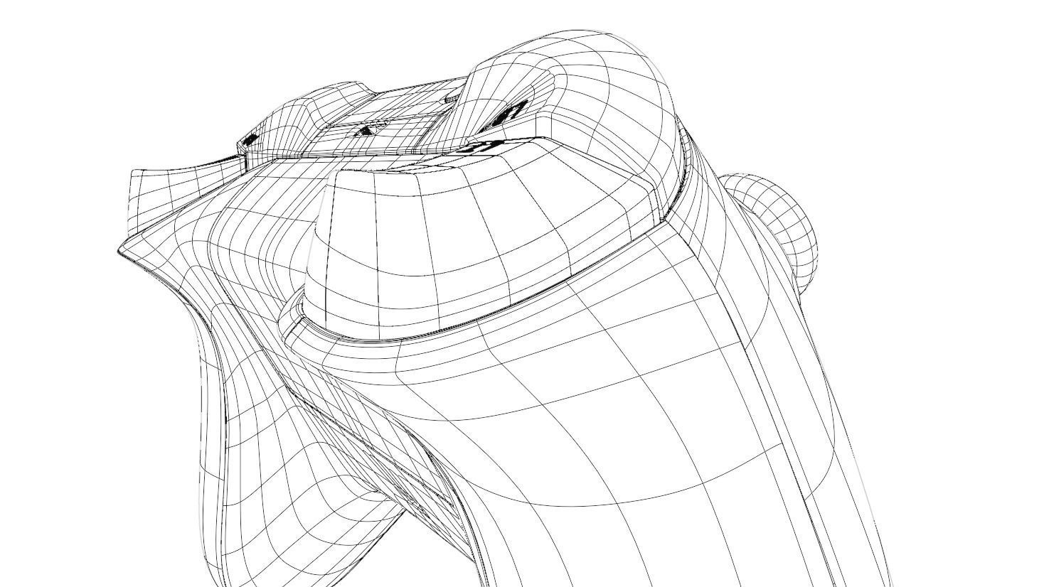 XBOX Series S-X Gamepad Low-poly 3D model_17