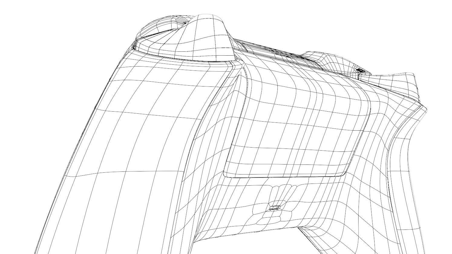 XBOX Series S-X Gamepad Low-poly 3D model_20