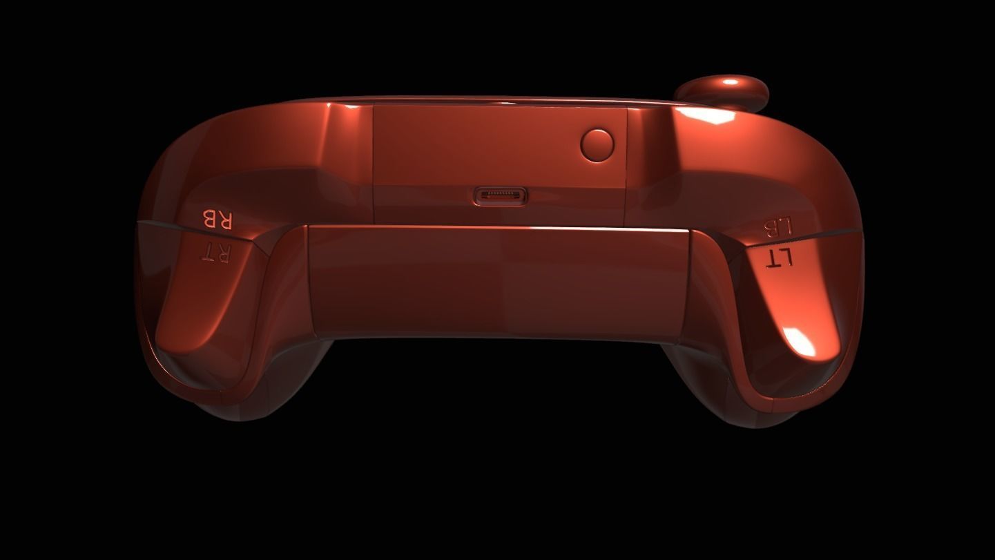 XBOX Series S-X Gamepad Low-poly 3D model_11