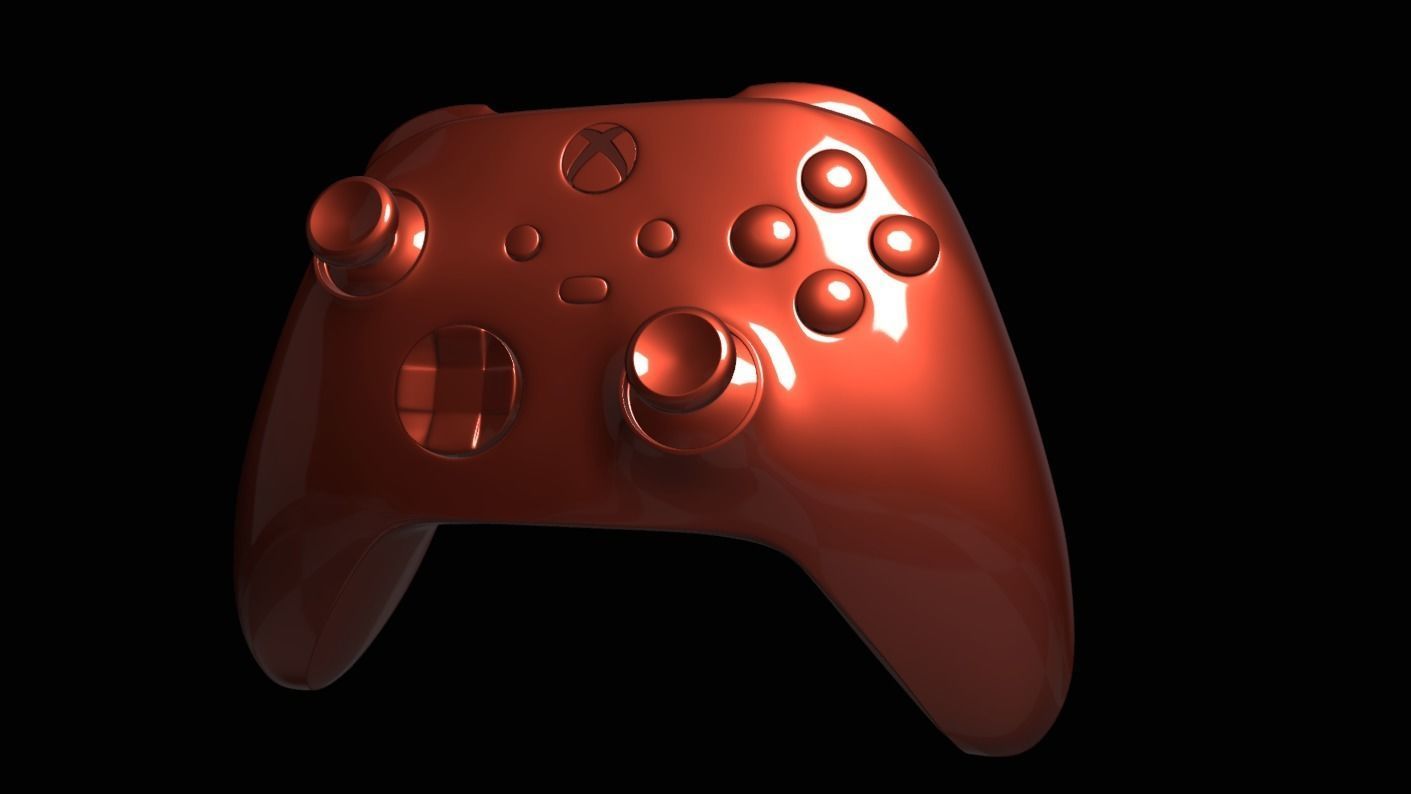 XBOX Series S-X Gamepad Low-poly 3D model_3