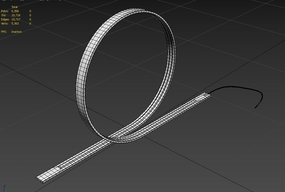 Table Lamp M04 Low-poly 3D model_9