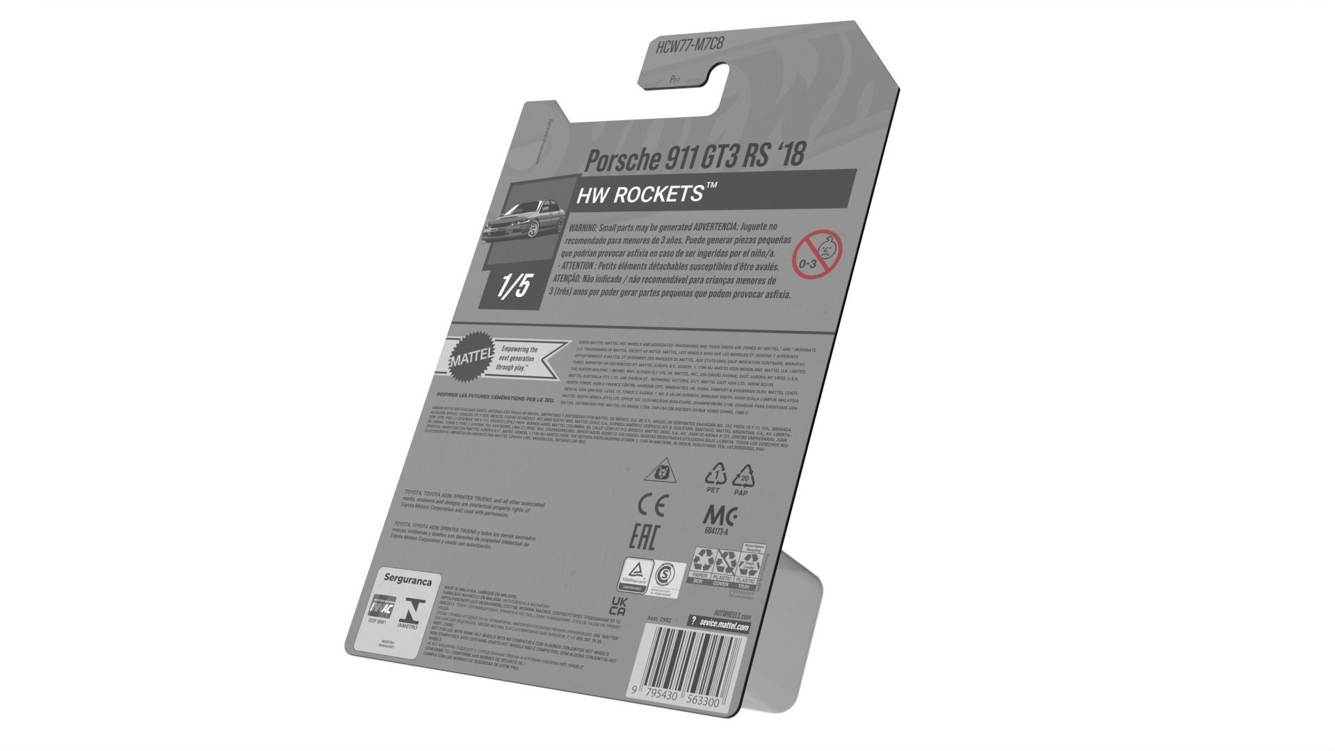 Hot Wheels big package Low-poly 3D model_2