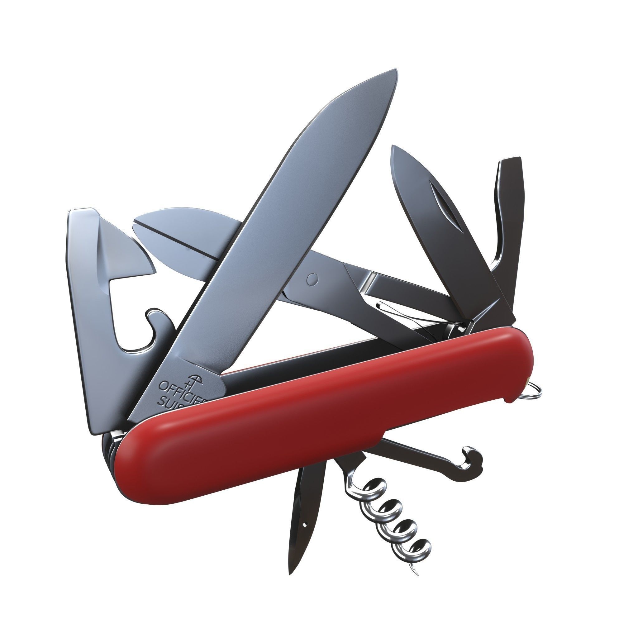 Victorinox Climber 1 3703  Open 3D model 3D model_3