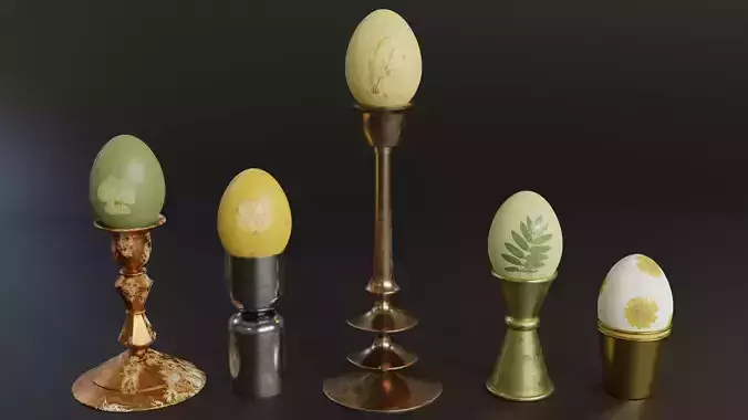 Easter Egg Candlesticks
