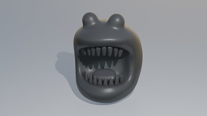 SharkBall mouth with teeth 3D print model