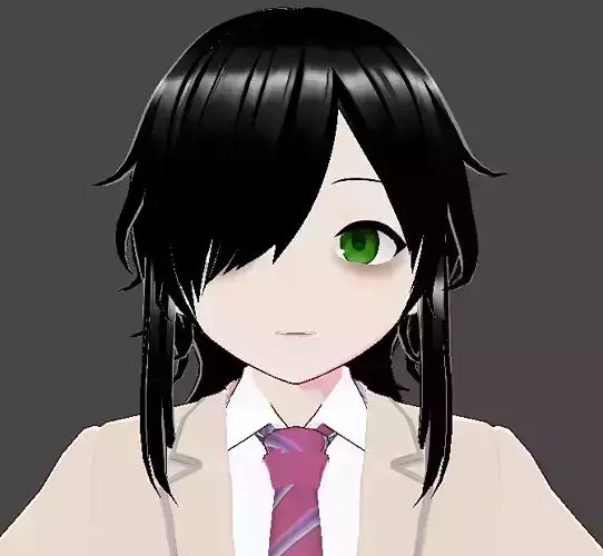 Tomoko Vtuber 3D for Streaming