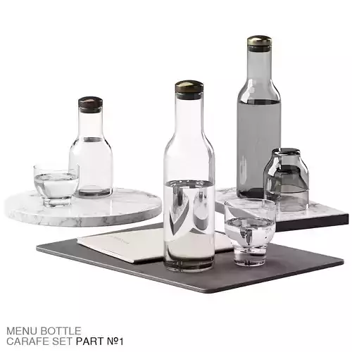 136 dishes decor set 09 MENU Bottle Carafe by Norm P01