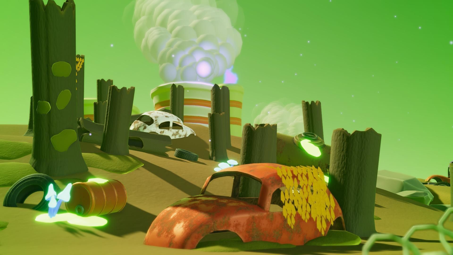 Toxic Waste Land Game asset pack Unity URP Low-poly 3D model_16