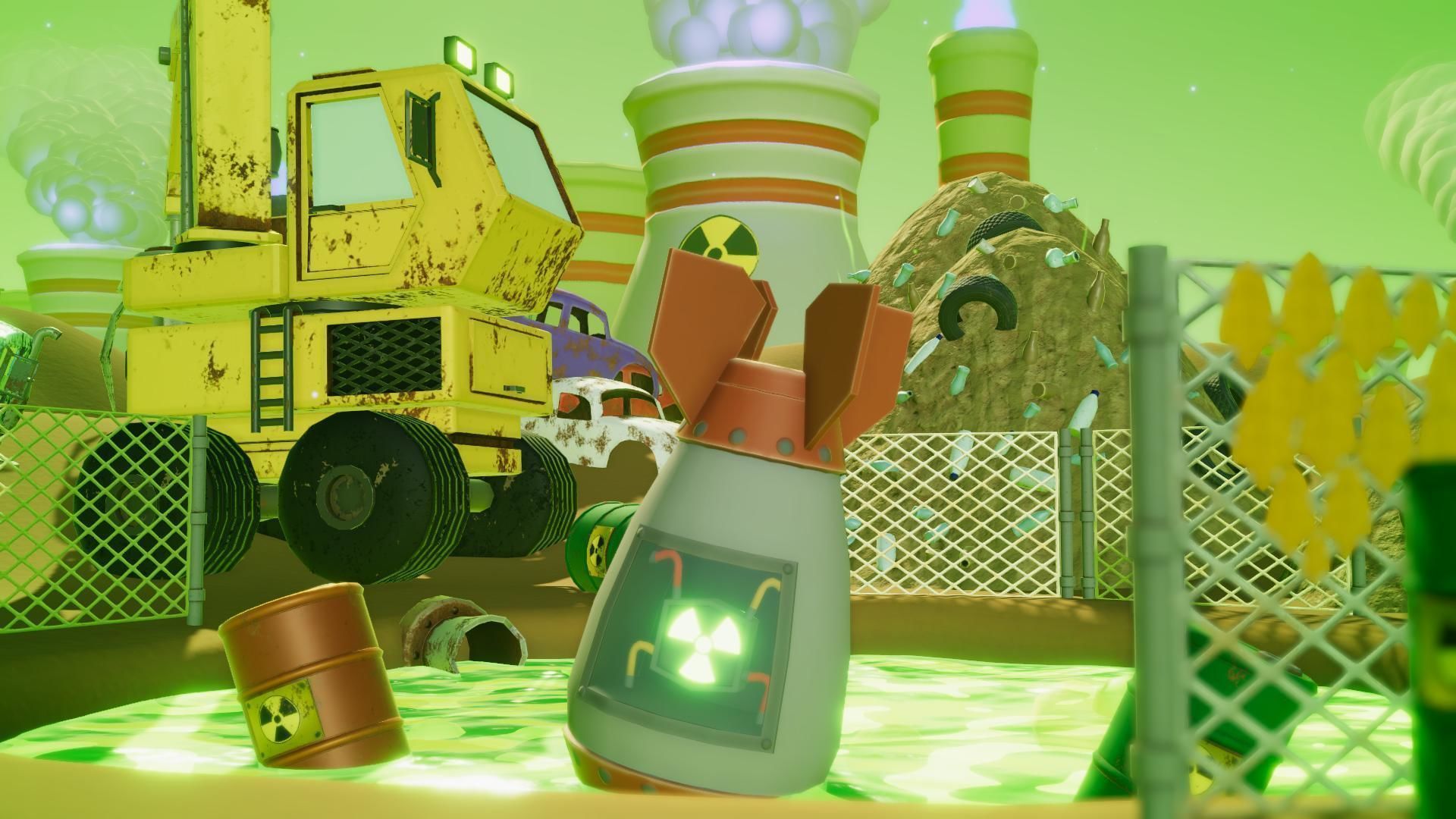 Toxic Waste Land Game asset pack Unity URP Low-poly 3D model_10