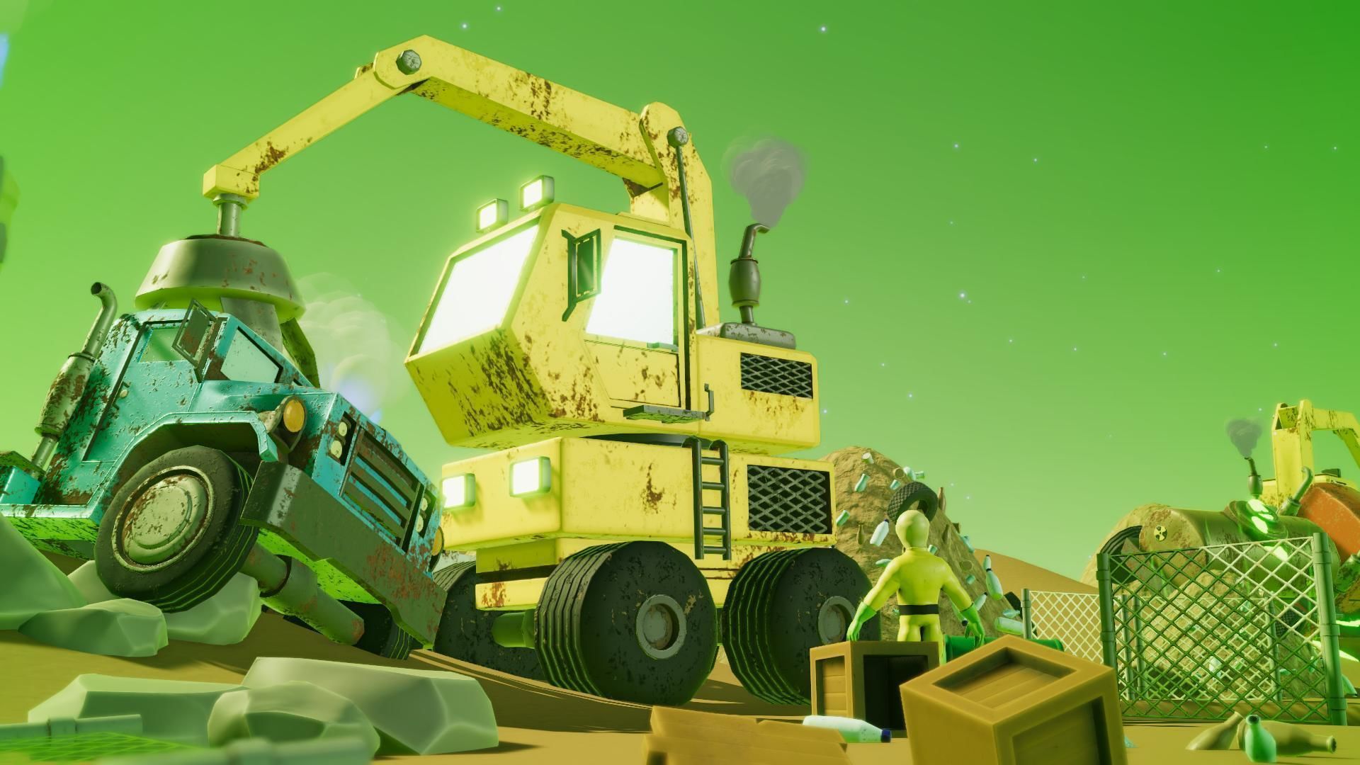 Toxic Waste Land Game asset pack Unity URP Low-poly 3D model_5