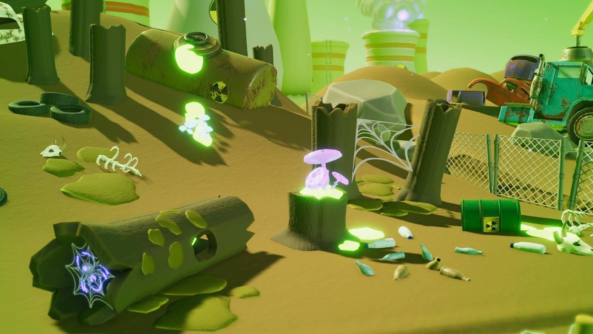 Toxic Waste Land Game asset pack Unity URP Low-poly 3D model_19