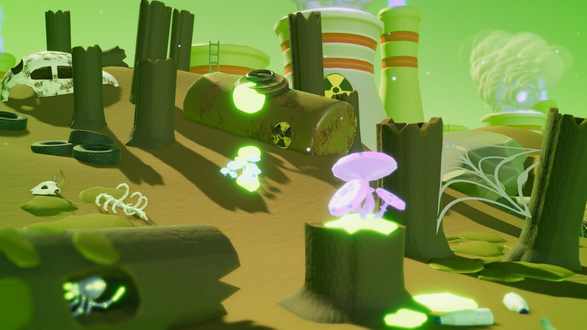 Toxic Waste Land Game asset pack Unity URP Low-poly 3D model_26