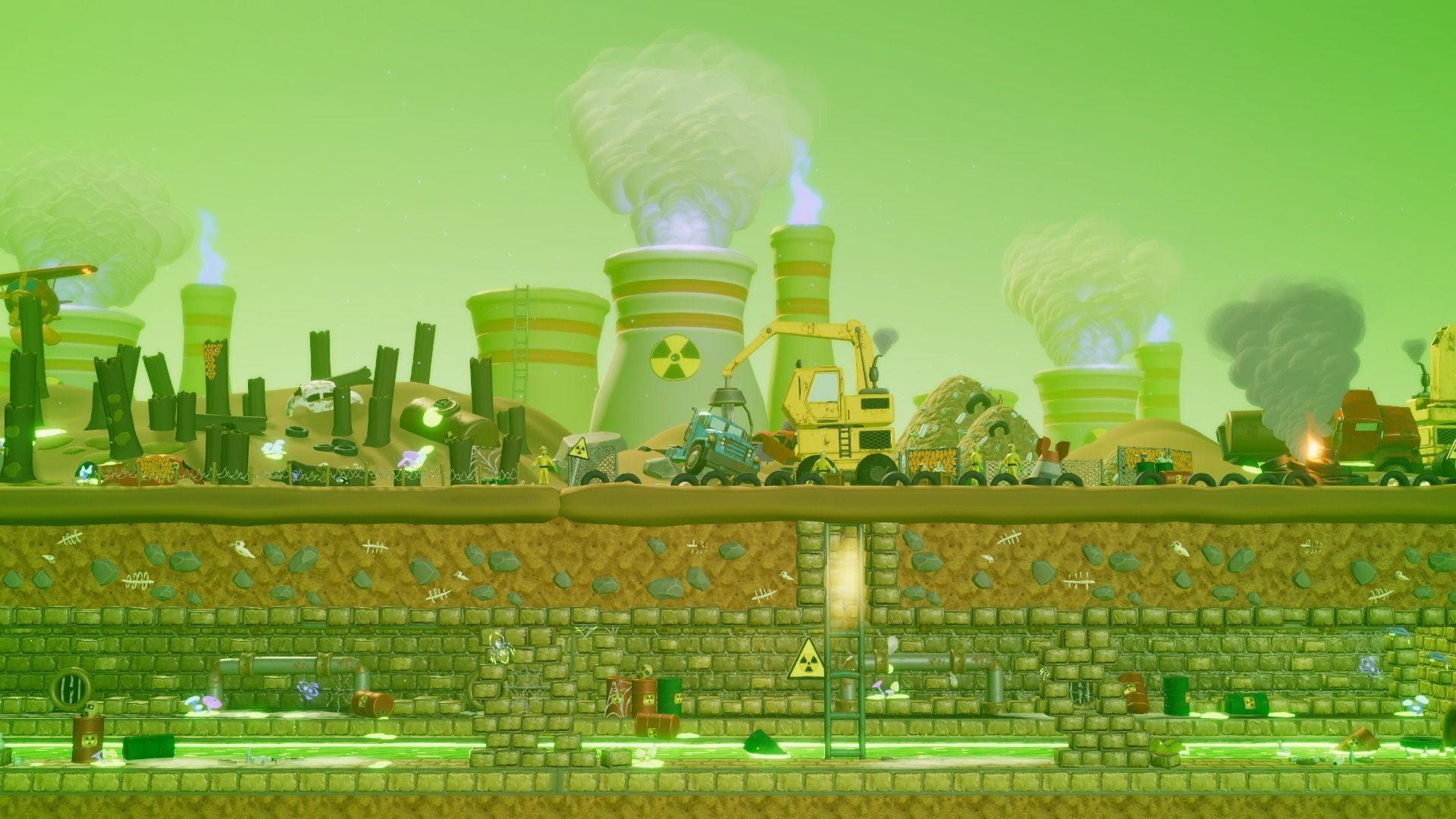 Toxic Waste Land Game asset pack Unity URP Low-poly 3D model_2