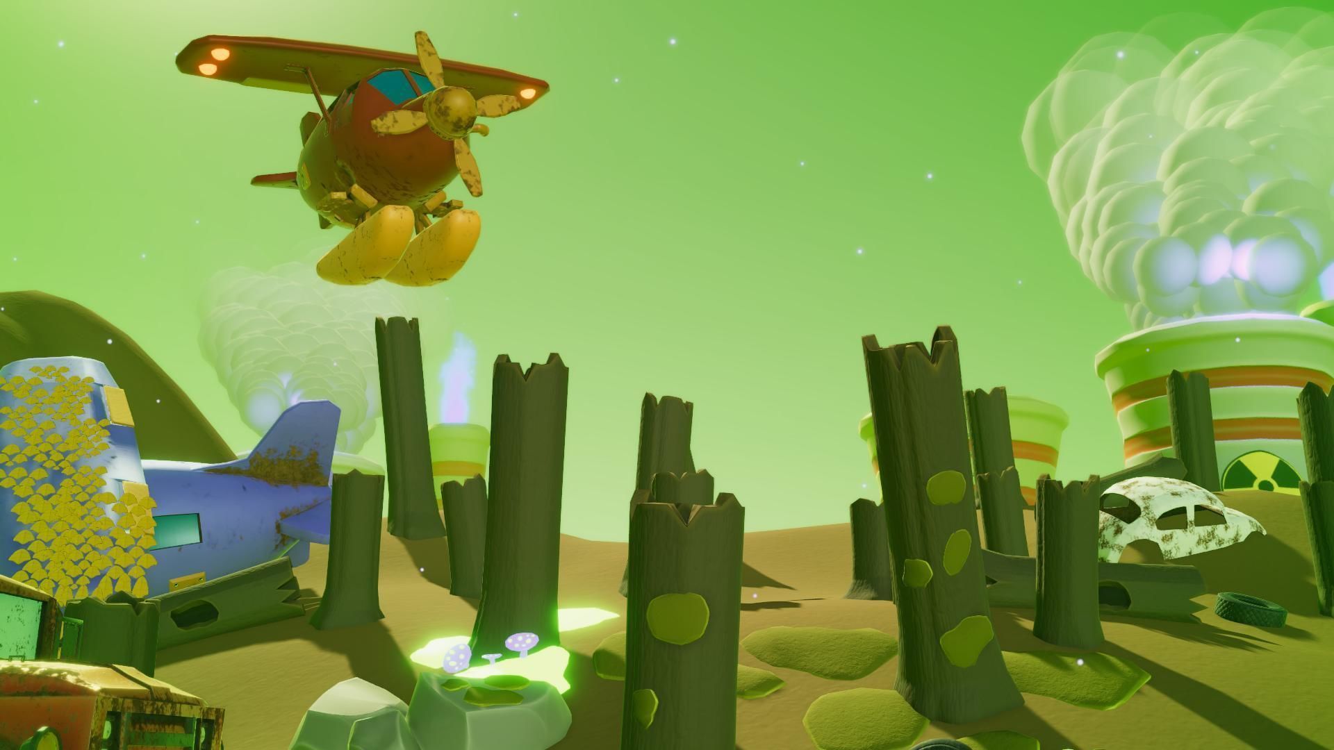 Toxic Waste Land Game asset pack Unity URP Low-poly 3D model_18