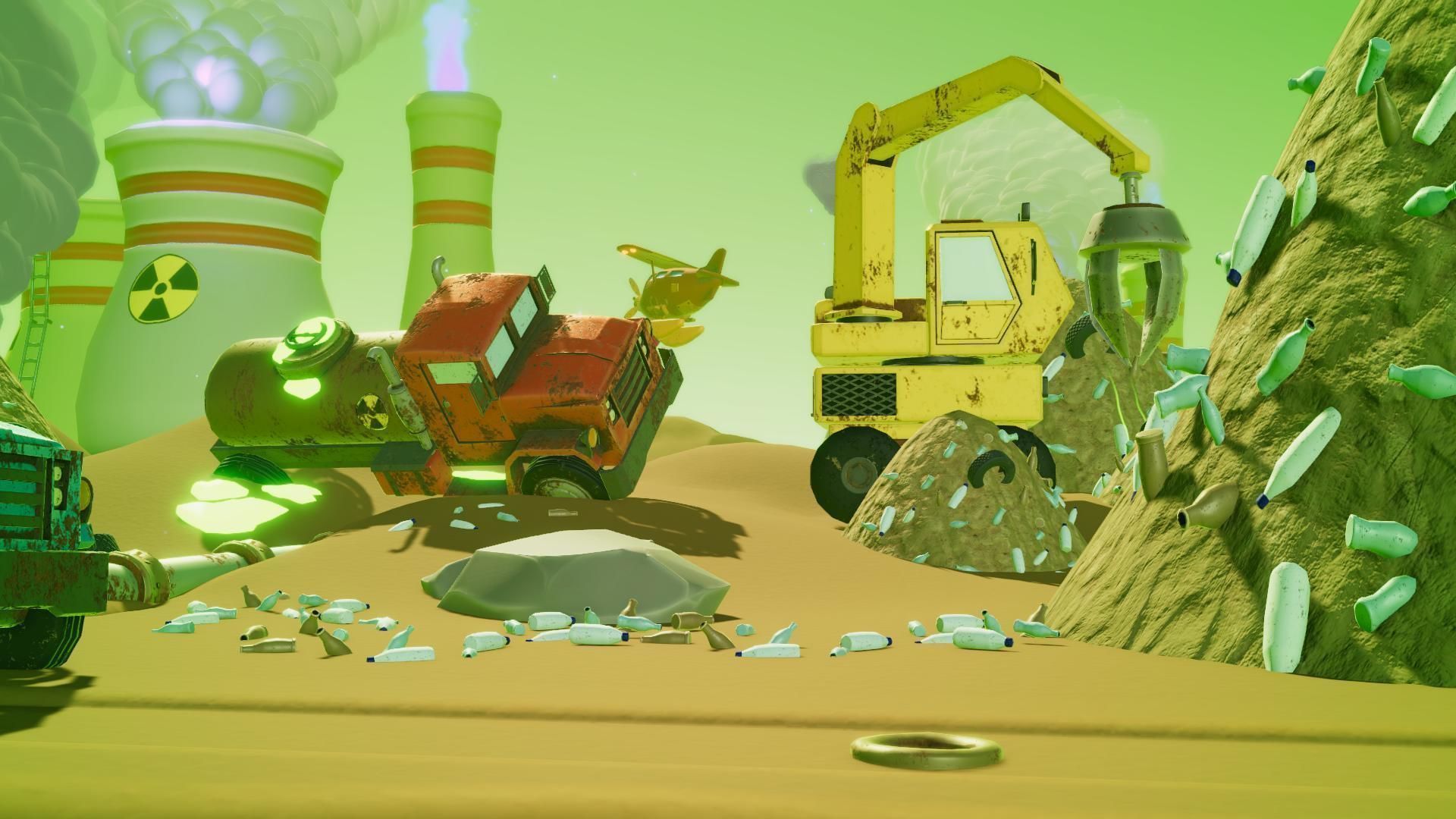 Toxic Waste Land Game asset pack Unity URP Low-poly 3D model_8