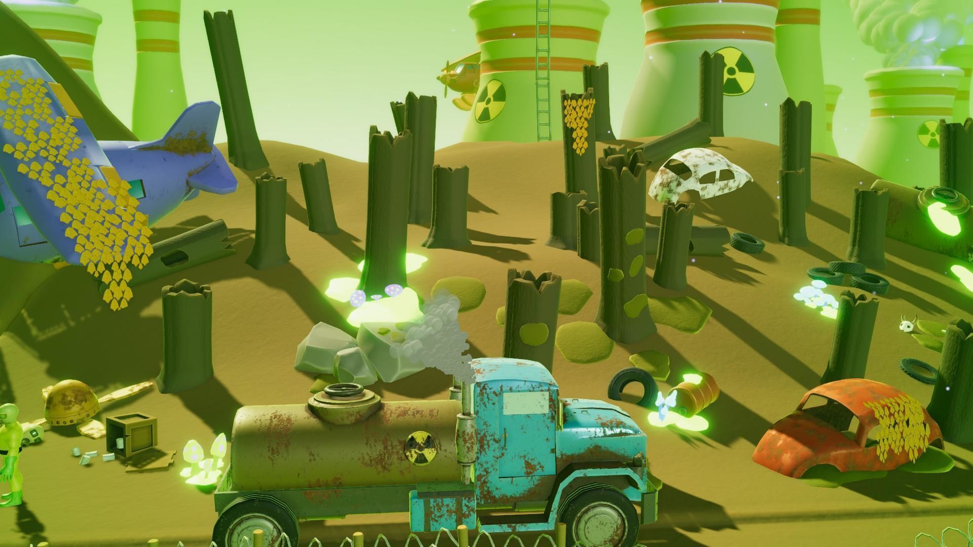 Toxic Waste Land Game asset pack Unity URP Low-poly 3D model_14