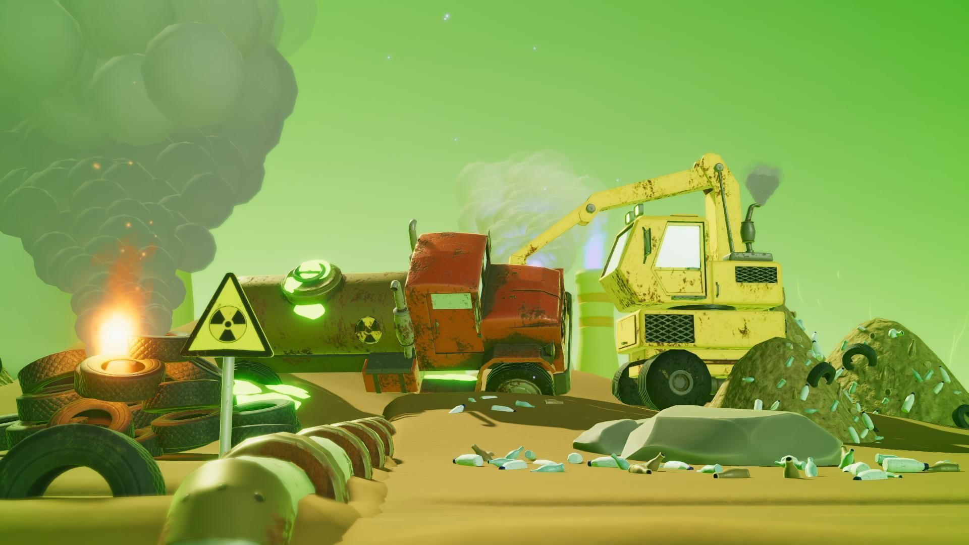 Toxic Waste Land Game asset pack Unity URP Low-poly 3D model_9