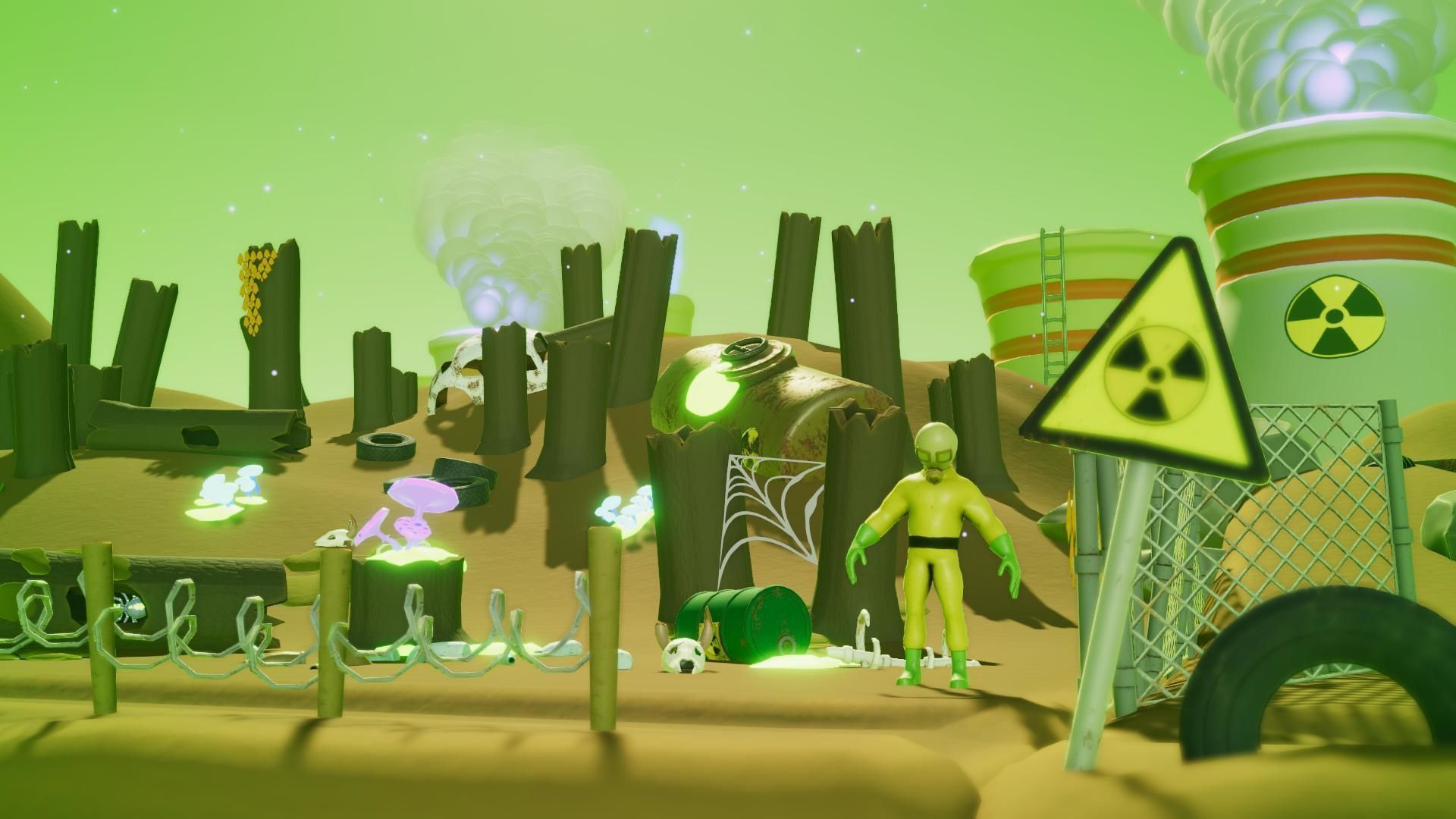 Toxic Waste Land Game asset pack Unity URP Low-poly 3D model_6