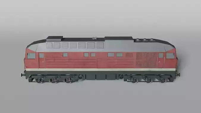Old East-German Diesel locomotive