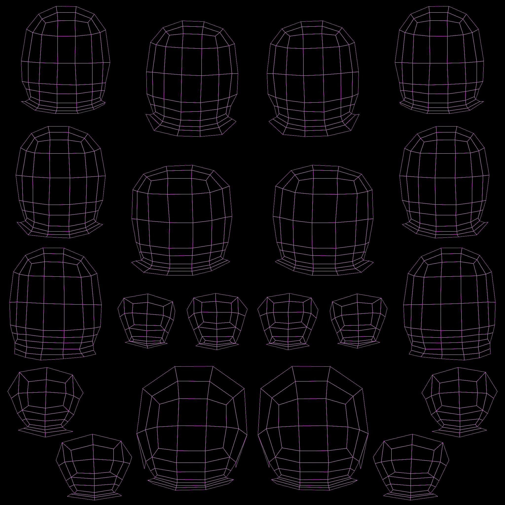 High Quality Realistic Woman Brown Skirt Low-poly 3D model_21