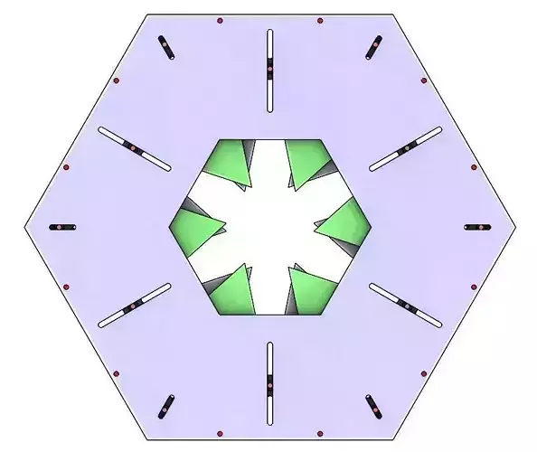 LS-OCMA6BL70 open and close mechanism design plan 3D print model
