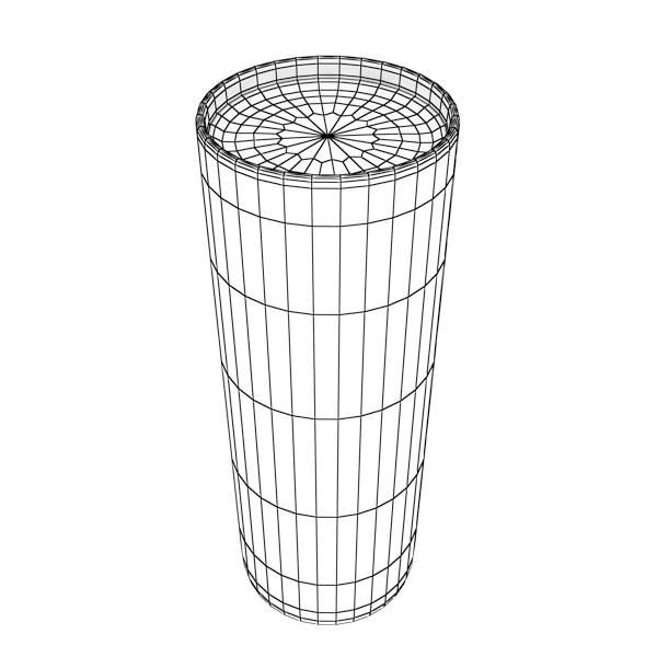 Realistic Gin Shot Glass 3D model_10