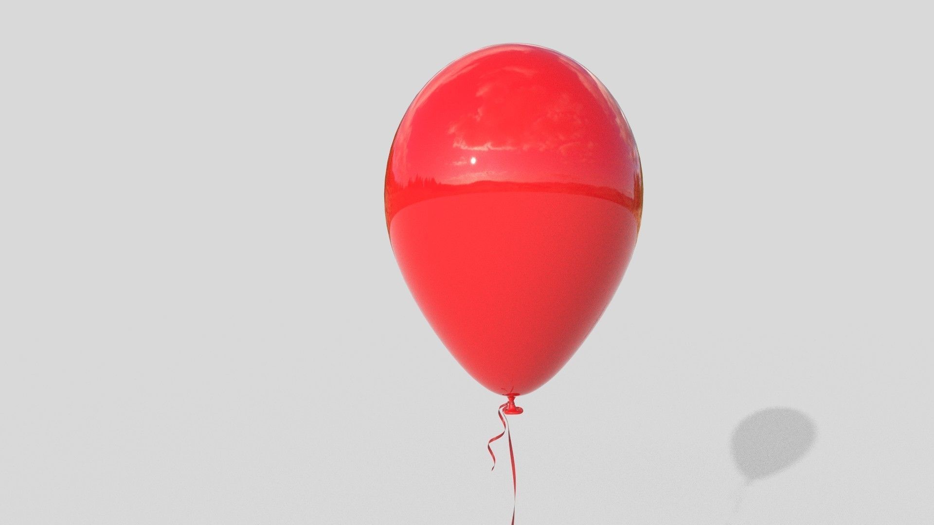 Balloon - Low-poly 3D model_1