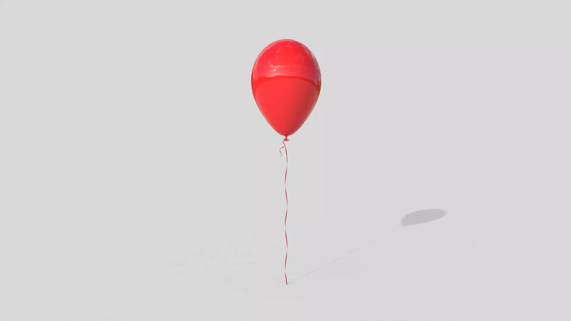 Balloon - Low-poly 3D model_0