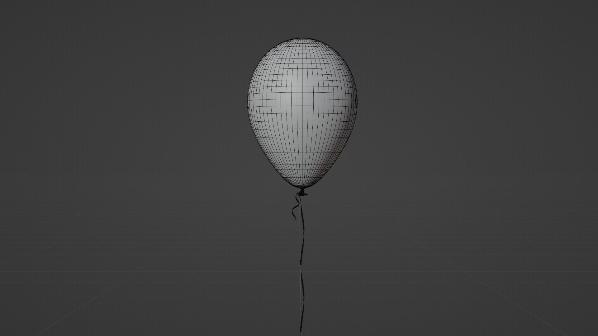 Balloon - Low-poly 3D model_4