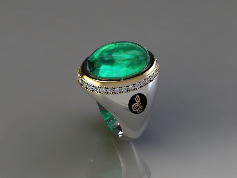 Turkish Ring Set  Antique Style 3D Printable Rings Pack of 3 3D print model_2