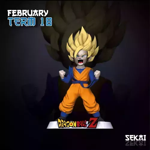 Goten Sculpture Sekai 3D Models Ready for 3D printing