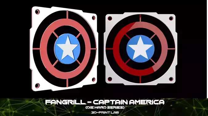 Fan Grill - Diehard series - Captain America