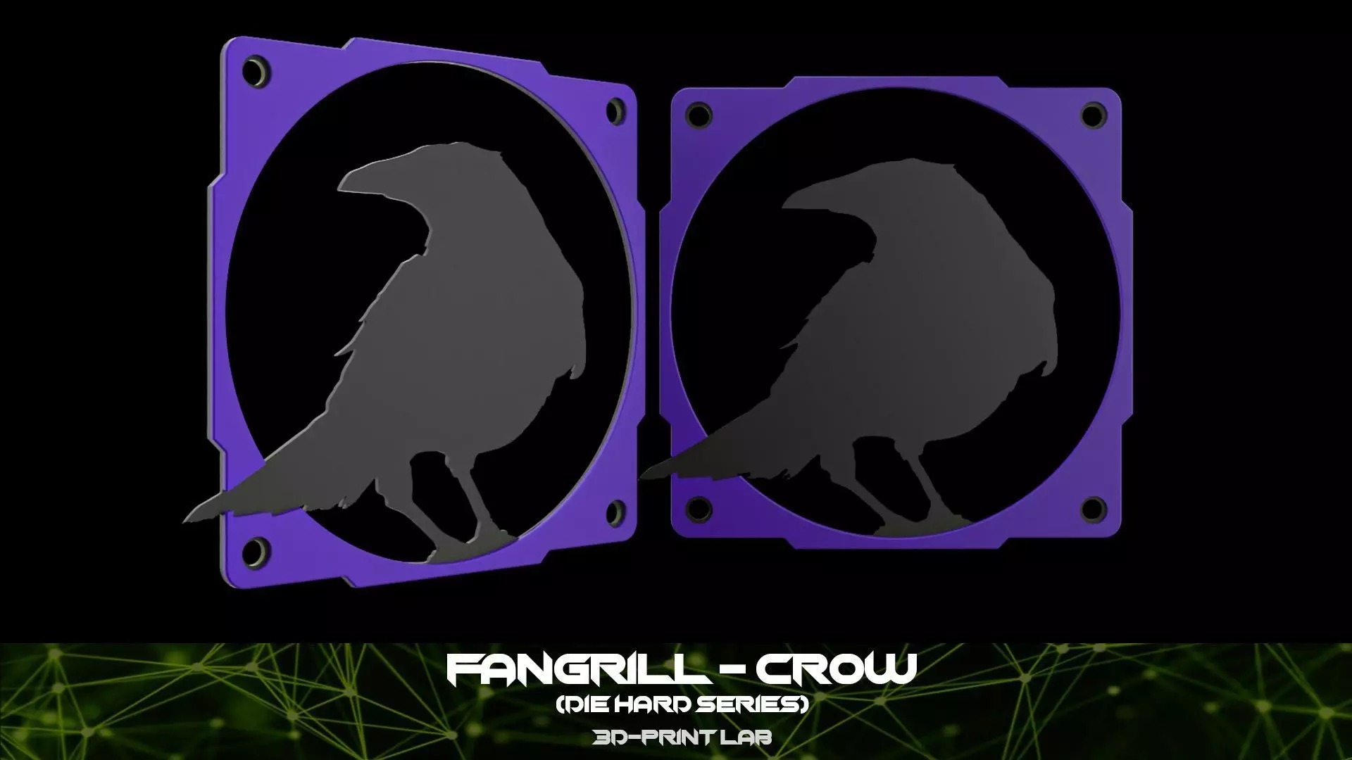 Fan Grill - Diehard series - Crow 3D print model