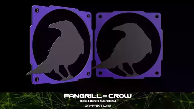 Fan Grill - Diehard series - Crow 3D print model