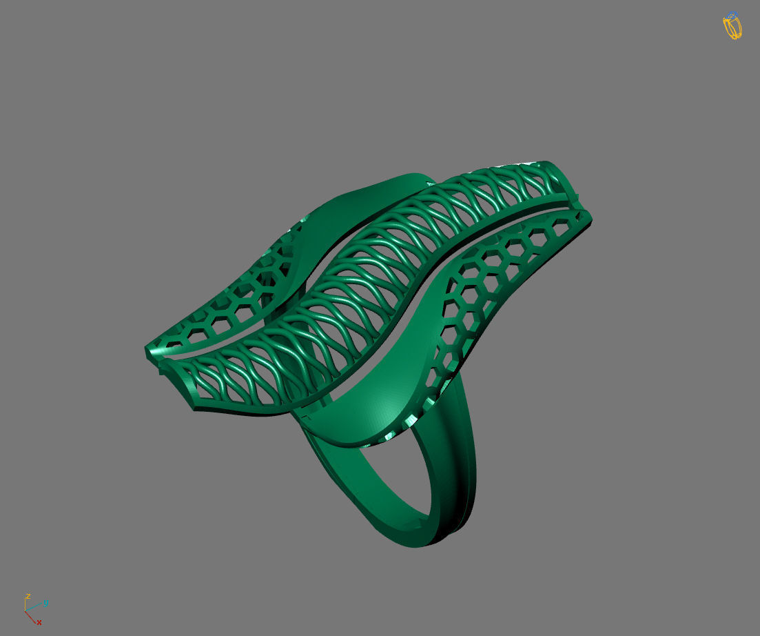 Women Plain Ring Ready STL Models Womens Ring 3d models 3D print model_4